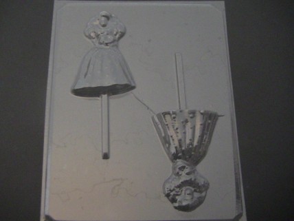 216sp Babsie Doll in Wedding Dress Chocolate or Hard Candy Lollipop Mold 216sp Babsie Doll in Wedding Dress Chocolate or Hard Candy Lollipop Mold